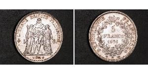 5 Franc Dritte Französische Republik (1870-1940)  Silber 