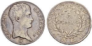 5 Franc Erstes Kaiserreich (1804-1814) Silber Napoleon Bonaparte(1769 - 1821)