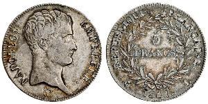 5 Franc Erstes Kaiserreich (1804-1814) Silber Napoleon Bonaparte(1769 - 1821)