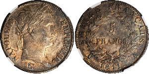 5 Franc Erstes Kaiserreich (1804-1814) Silber Napoleon Bonaparte(1769 - 1821)