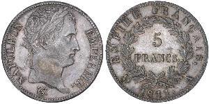 5 Franc Erstes Kaiserreich (1804-1814) Silber Napoleon Bonaparte(1769 - 1821)