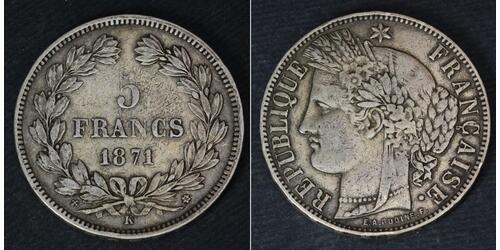 5 Franc Frankreich Silber 
