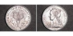5 Franc French West Africa (1895-1958) Silber 