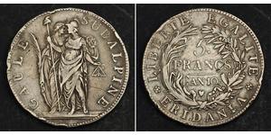 5 Franc Italian city-states Silber 