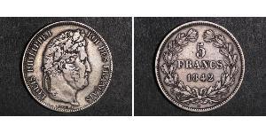 5 Franc Julimonarchie (1830-1848) / Frankreich Silber Louis-Philippe I (1773 -1850)