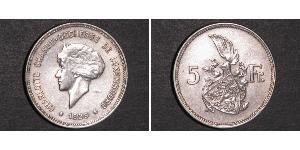 5 Franc Luxemburg Silber 