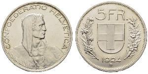5 Franc Schweiz Silber 