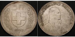 5 Franc Schweiz Silber 