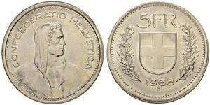 5 Franc Schweiz Silber 