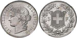 5 Franc Schweiz Silber 