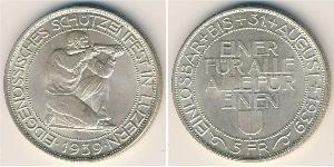 5 Franc Schweiz Silber 