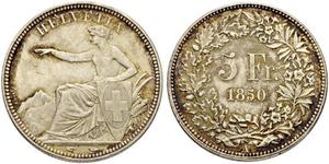 5 Franc Schweiz Silber 