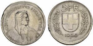 5 Franc Schweiz Silber 