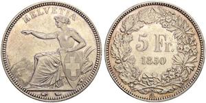5 Franc Schweiz Silber 