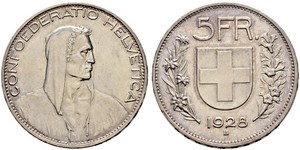 5 Franc Schweiz Silber 