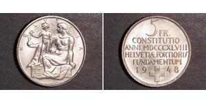 5 Franc Schweiz Silber 