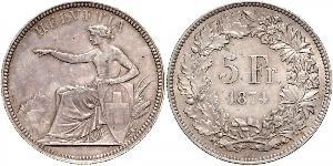 5 Franc Schweiz Silber 