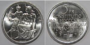 5 Franc Schweiz Silber 