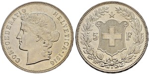5 Franc Schweiz Silber 