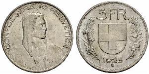 5 Franc Schweiz Silber 