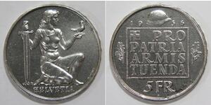 5 Franc Schweiz Silber 