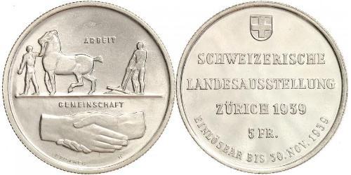 5 Franc Schweiz Silber 