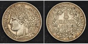5 Franc Zweite Französische Republik (1848-1852) Silber 