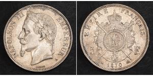 5 Franc Zweites Kaiserreich (1852-1870) Silber Napoleon III (1808-1873)