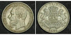 5 Franc null Silber Leopold II (1835 - 1909)