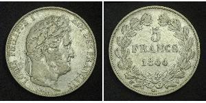 5 Franc France / July Monarchy (1830-1848) Silver Louis Philippe I of France (1773 -1850)