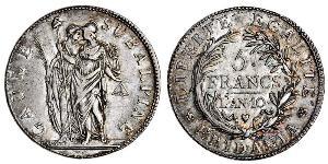 5 Franc Italian city-states Silver 