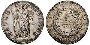 5 Franc Italian city-states Silver 