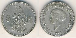 5 Franc Luxembourg Silver 
