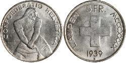 5 Franc Switzerland Silver 