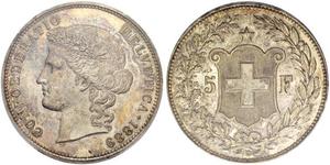 5 Franc Switzerland Silver 