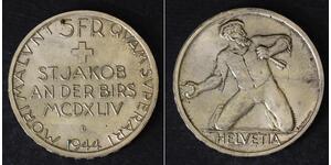 5 Franc Switzerland Silver 