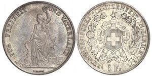 5 Franc Switzerland Silver 