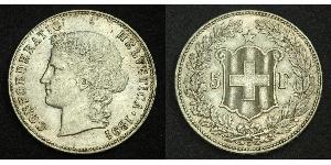 5 Franc Switzerland Silver 