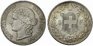 5 Franc Switzerland Silver 