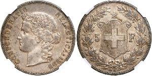 5 Franc Switzerland Silver 
