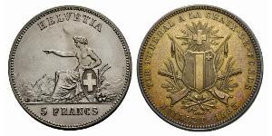 5 Franc Switzerland Silver 