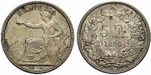 5 Franc Switzerland Silver 