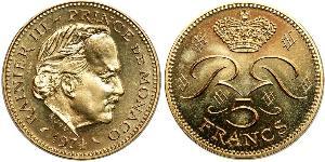 5 Franc 摩纳哥 (1297 - )  兰尼埃三世