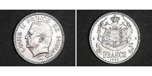 5 Franc 摩纳哥 (1297 - )  路易二世 (摩纳哥) (1870 - 1949)