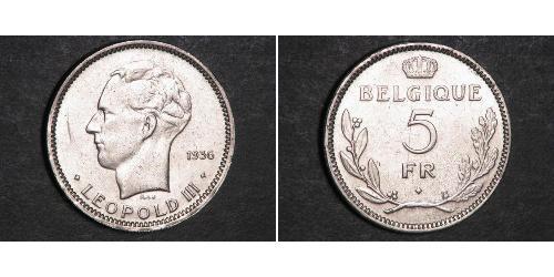 5 Franc 比利时  利奥波德三世 (比利时)