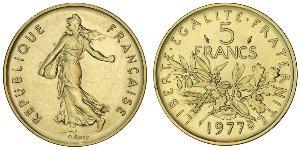 5 Franc 法蘭西第五共和國 金 