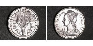5 Franc French West Africa (1895-1958) 銀 