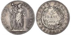 5 Franc Italian city-states 銀 