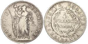 5 Franc Italian city-states 銀 