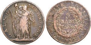 5 Franc Italian city-states 銀 